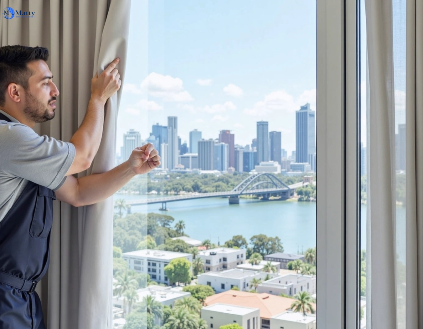 Professional curtain steam cleaning service alphington-vic QLD by Matty Curtain Cleaning